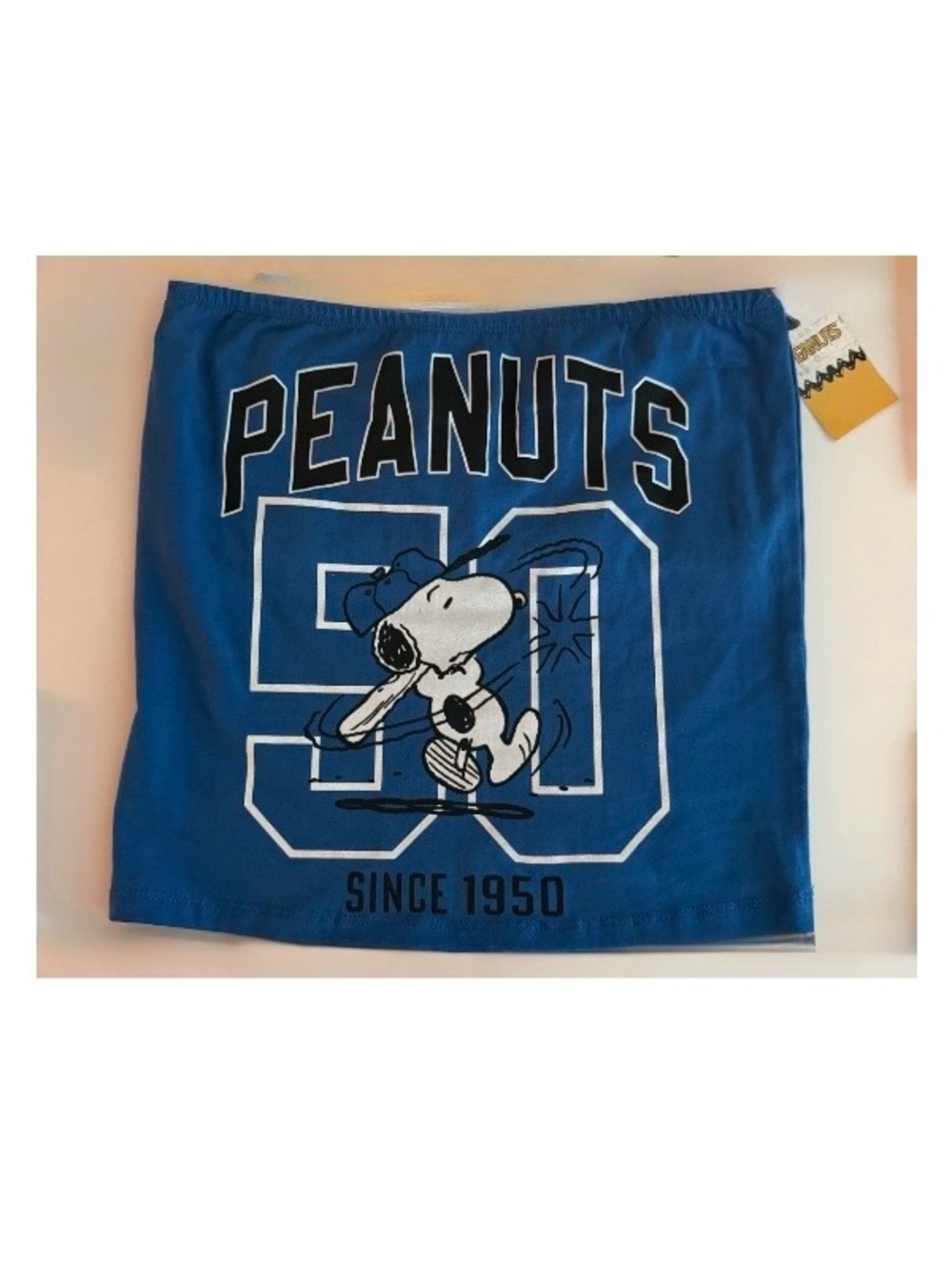 Snoopy nwt size medium Blue peanuts Graphic Tube Top